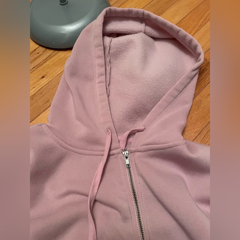 pink zip up